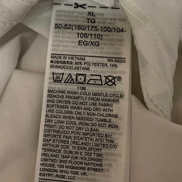 NEW Gap Runaround Womens White Gray Camo Drawstring Wide Leg Sweat Pants Size XL - Picture 5 of 5